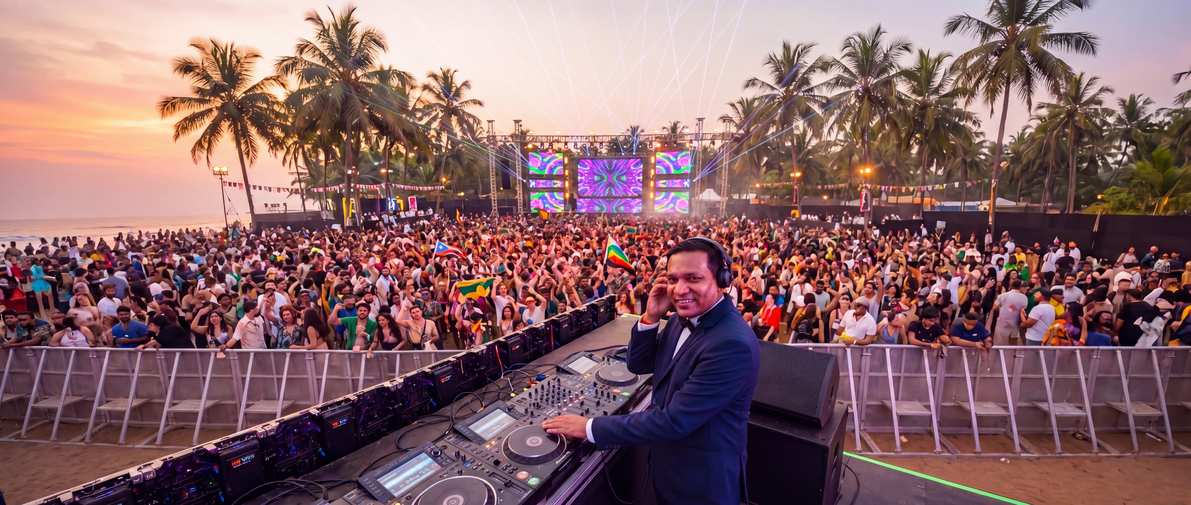 DJ Dolphin behind the decks